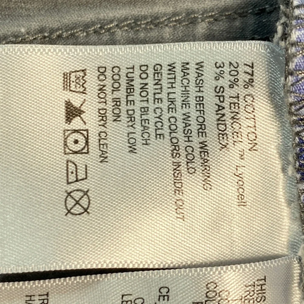Tommy Bahama Mens Gray Straight Leg Jeans 35x30 Casual Five Pocket Pants